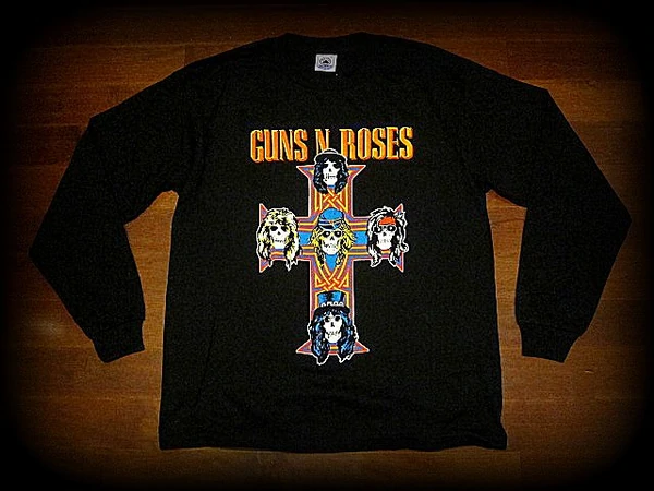 GUNS N ROSES - APPETITE FOR DESTRUCTION-2 Sided Printed Long Sleeve T-Shirt- UNISEX